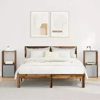 Naktinis staliukas 2 pcs Senas medis 35 x 32 x 68,5 cm