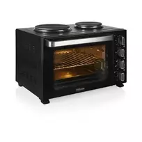 Elektrinė krosnelė Tristar konvekcinė orkaitė su 2 kaitinimo plokštėmis | OV-3670 | 35 l | 3200 W | Juodas