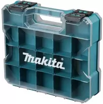 Makita Dvipusis plastikinis priedų dėklas su 24 nuimamais skirtukais E-26870