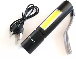 Įkraunamas žibintas Entac 3W XPE+2W COB