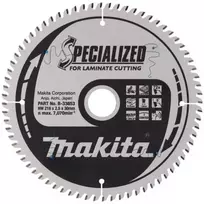 Makita B-33853 T.C.T. pjūklas 216X2.5X30mm 5° T72 SPECIALIZED laminato pjovimui