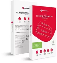 Hibridinės nano stiklo plėvelės pjovimo staklėms 2 ir 3 dalių. Forcell F-Protect Flexible NANO 7H 196 x 125 mm 25 vnt.