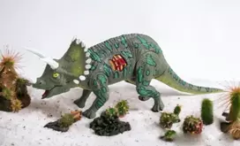 Big Tree Žaislinis dinozauras triceratopsas su garsais