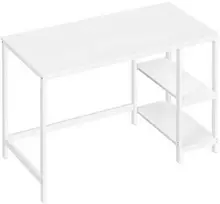 Songmics Kompiuterio stalas 120x60x76 cm Baltas Plienas