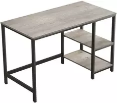 Songmics Kompiuterio stalas 120x60x76 cm Pilkai ruda plienas