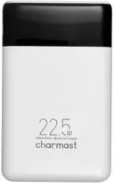 Nešiojamoji baterija Charmast W1202 PD3.0 3A 22,5W 10000 mAh su integruotais laidais USB C / Lightning baltas