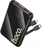 Powerbank Hoco 10000 mAh QC PD 22,5W with built-in cables USB C + Lightning Q37 juodas