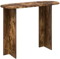 Konsolinis stalas su saugykla Dūminio ąžuolo 100 x 39,5 x 75 cm