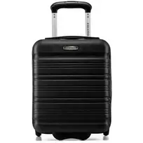Kelioninis Zagatto Mažas kabininis lagaminas su ratukais 40x30x20 cm, tinkamas Wizz Air rankiniam bagažui, juodas