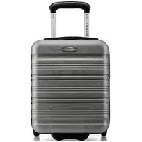 Kelioninis Zagatto Mažas kabininis lagaminas su ratukais 40x30x20 cm, tinkamas Wizz Air rankiniam bagažui, sidabriškai pilkas