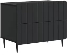 Šalia lovos spintelė Juoda 62 x 34,5 x 49,5 cm Apdirbta mediena