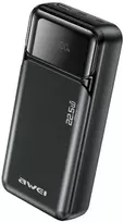 Powerbank Awei PA-92 20000mAh 22,5W PD 2xUSB-C juodos spalvos