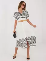 Suknelė Italy Moda Sukienka-IR-SK-2689-2.87-baltai-juodas