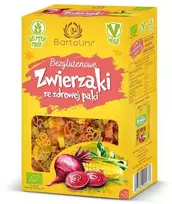 Grandininis pjūklas Ekologiški spalvoti, gyvūnų formos makaronai be glitimo BARTOLINI, 250 g