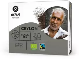 Grandininis pjūklas Ekologiška juodoji arbata Sri Lanka (100 x 1,8 g) 180 g – OXFAM Fair Trade