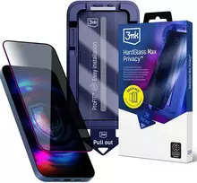 3Mk Protection 9H tempered glass with 3mk HardGlass Max Privacy filter for iPhone 15 Pro Max