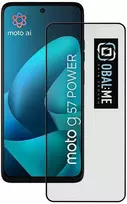 OBAL:ME 5D Apsauginis stiklas Screen Protector skirtas Motorola G57 Power Juodas
