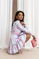Moteriška dieninė suknelė LaBalancia ANNA, mėlyna su gėlių raštu