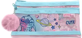 KIDS Rinkinys Mokykliniai aksesuarai 5in1 Lilo ir Stitch Penalas Pieštukas Liniuotė Trintukas / St00144
