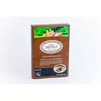 Pagaminta Indijoje pagal Elfam Herbalshop SIA, Latvija užsakymą Natūralūs juodi chna antakių dažai Brow Juodas, Indian Henna, 50g