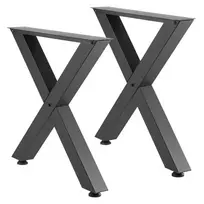 VEVOR Stalo kojos, 750 x 760 mm, plieninės, juodos
