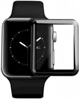 Fusion Accessories Išmaniojo laikrodžio Apple 1/2/3 apsauginis Fusion ekrano rėmelis, Juodos spalvos, 42mm