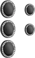 Toptel Tel Protect Apsauginis stiklas HARD DIAMOND skirtas (LENS) Samsung Galaxy S26 Ultra juodas (objektyvui 5 vnt)