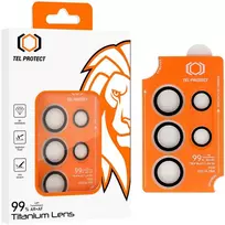 Grūdintas stiklas Tel Protect Titanium Lens 99% AR skirtas Samsung Galaxy S24 Ultra skaidrus (objektyvui 5 vnt)