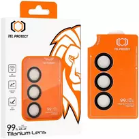 Apsauginis stiklas Tel Protect Titanium Lens 99% AR skirtas Samsung Galaxy S26 Plus juodas (objektyvui 3 vnti)