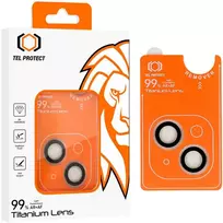 Apsauginis stiklas Tel Protect Titanium Lens 99% AR į aparat skirtas Apple iPhone 14/14 Plus/16e transparent (2 vnt)