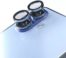 Uniq „Telforceone“ galinio fotoaparato objektyvo apsauga, skirta „iPhone 17“, mėlyna