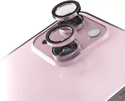 Telforceone Etteri fotoaparato objektyvo apsauga iPhone 15 / 15 Plus rožinė