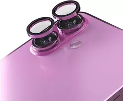 Telforceone Etteri fotoaparato objektyvo apsauga iPhone 16 / 16 Plus rožinė rožinė