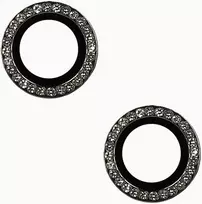 Toptel Topt Apsauginis stiklas HARD DIAMOND skirtas kamerai (lešiui) Apple iPhone 15/15 Plus juodas (2 vnt)