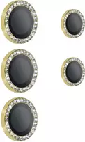 Toptel Tel Protect Apsauginis stiklas HARD DIAMOND skirtas (LENS) Samsung Galaxy S26 Ultra auksinis (objektyvui 5 vnt)