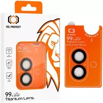 Apsauginis stiklas Tel Protect Titanium Lens 99% AR on camera skirtas Apple iPhone 17 juodas (objektyvui 2 vnt)