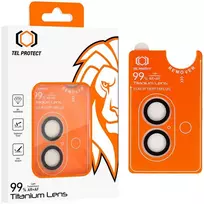 Grūdintas stiklas Tel Protect Titanium Lens 99% AR skirtas Apple iPhone 16/16 Plus skaidrus (objektyvui 2 vnt)