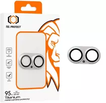 Apsauginis stiklas Tel Protect 95% AR+AF Full Metal Camera Protector on camera skirta Apple iPhone 17 sidabrinis (camera island)