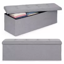 Modernhome Šviesiai pilka daiktų laikymo dėžė 111x38 cm