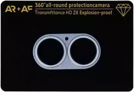 Toptel Apsauginis stiklas Aluminum Metal Camera Full Cover Lens on camera skirtas Apple iPhone 17 mist mėlynas (camera island)