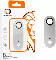 Apsauginis stiklas Tel Protect 95% AR+AF Full Metal Camera Protector on camera skirtas Apple iPhone 17 Air sidabrinis (camera island)