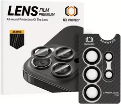 Apsauginis stiklas Tel Protect 3D Lens Aramid Series skirtas Samsung Galaxy S26 Ultra (objektyvui 5 vnt)