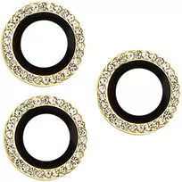 Toptel Topt Apsauginis stiklas HARD DIAMOND skirtas kamerai (LENS) skirtas Apple iPhone 17 Pro/17 Pro Max auksinis (objektyvui 3 vnt)