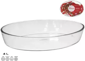 Stiklinė kepimo forma 39,5x27,5x6,5 cm 4 l, MARINEX
