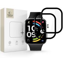 HIBRIDINIS STIKLAS Tech-Protect GLASS FLEX+ 2-PACK XIAOMI REDMI WATCH 6 JUODAS