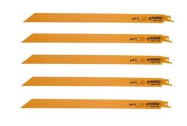 DEWALT PJŪKLELIO GELEŽTĖ SLUOKSNINIAM PJŪKLUI 305mm/UNIVERSALI/5vnt. IŠ KOBALTO PLIENO 1,8-2,5mm