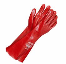PVC PIRŠTINĖS RAUDONOS ILGOS 40cm DYDIS – 10