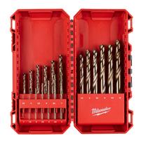 MILWAUKEE Metalo grąžtas HSS CO, rinkinys 19 vnt. /1-10mm/.