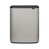 Šiukšliadėžė Brabantia Bo Touch, pilka sp., 60 l, 65.5 cm x 54.5 cm