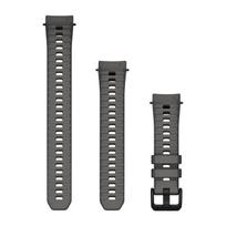 Garmin Instinct laikrodžių dirželiai / Silikoninis / Anglies spalvos / 20 mm